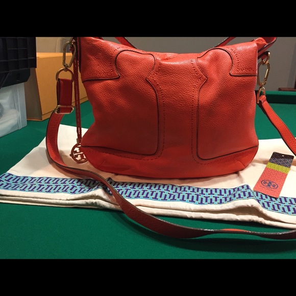 Tory Burch Handbags - Tory Burch Amalie CB/Shoulder -Fire Orange
